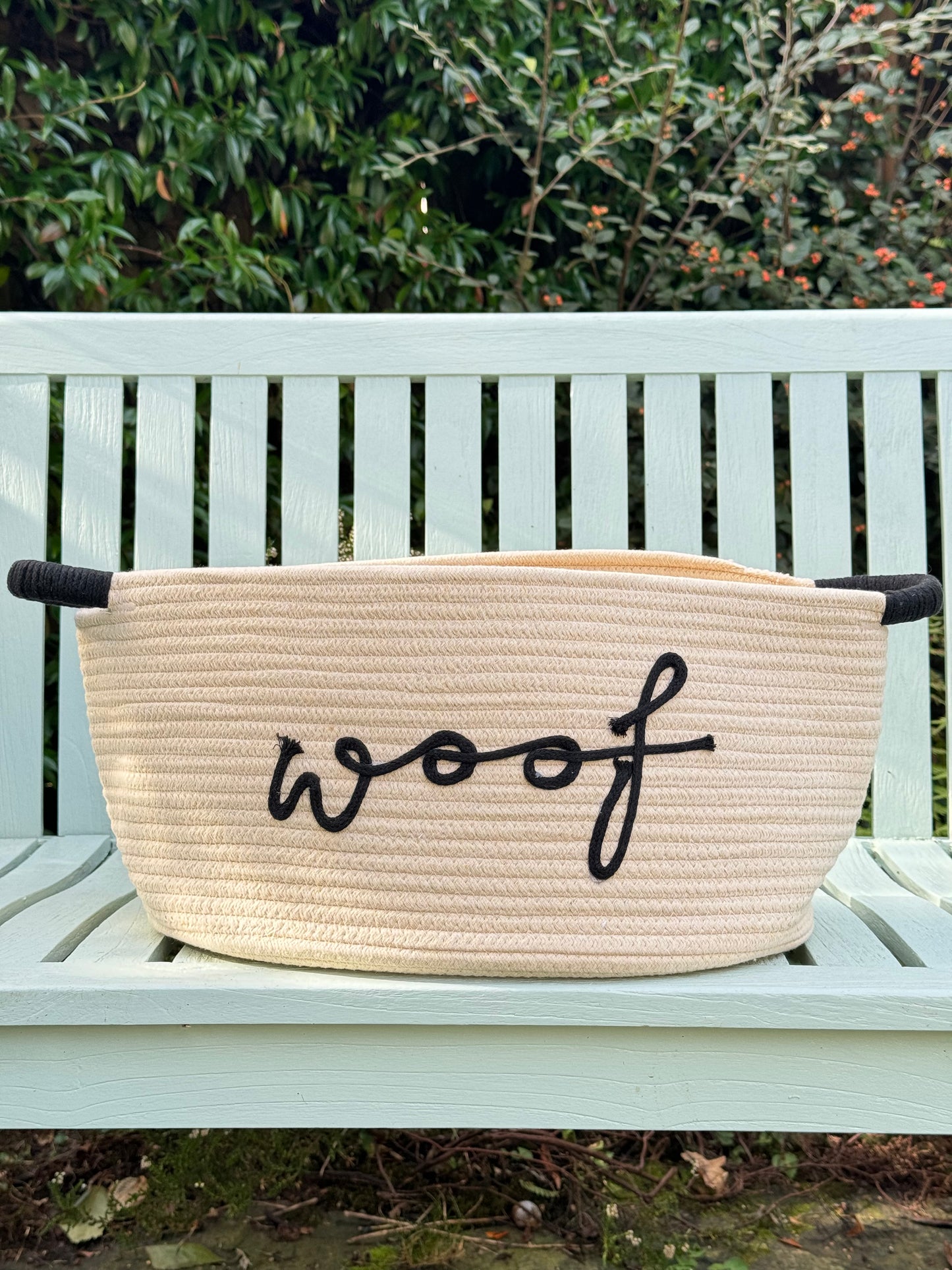 Dog Toy Basket | Cream