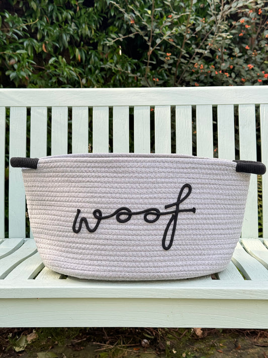 Dog Toy Basket | Grey