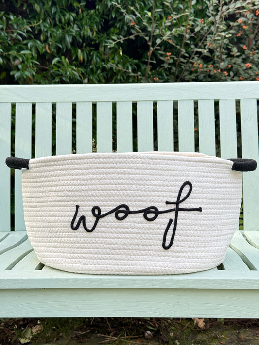 Dog Toy Basket | Ivory