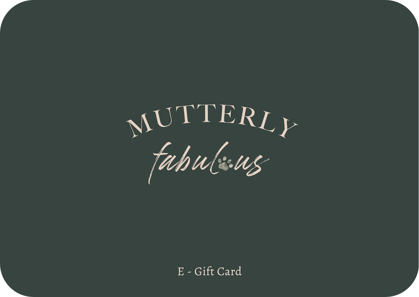 E - Gift Card