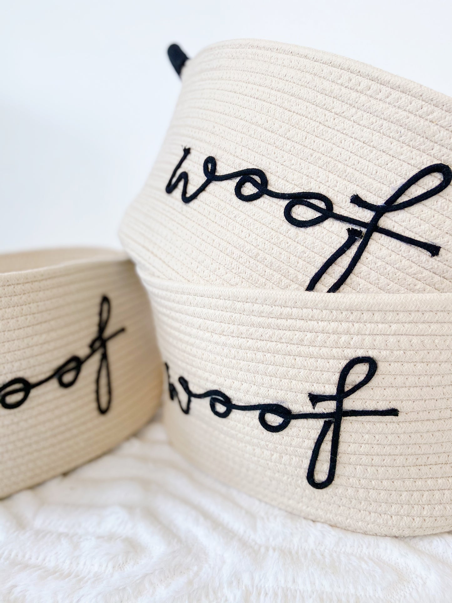 Dog Toy Basket | Cream
