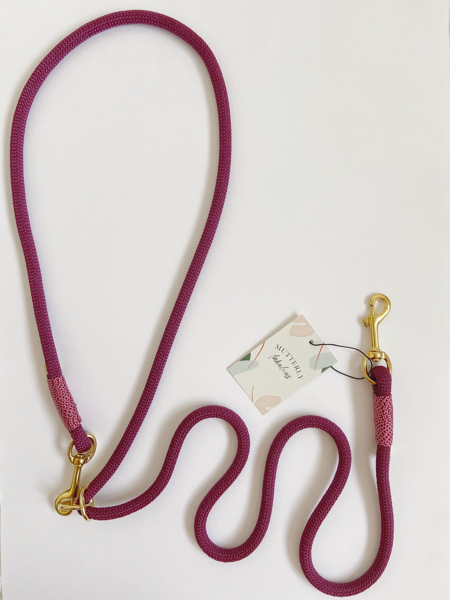 Rope Lead | Burgundy