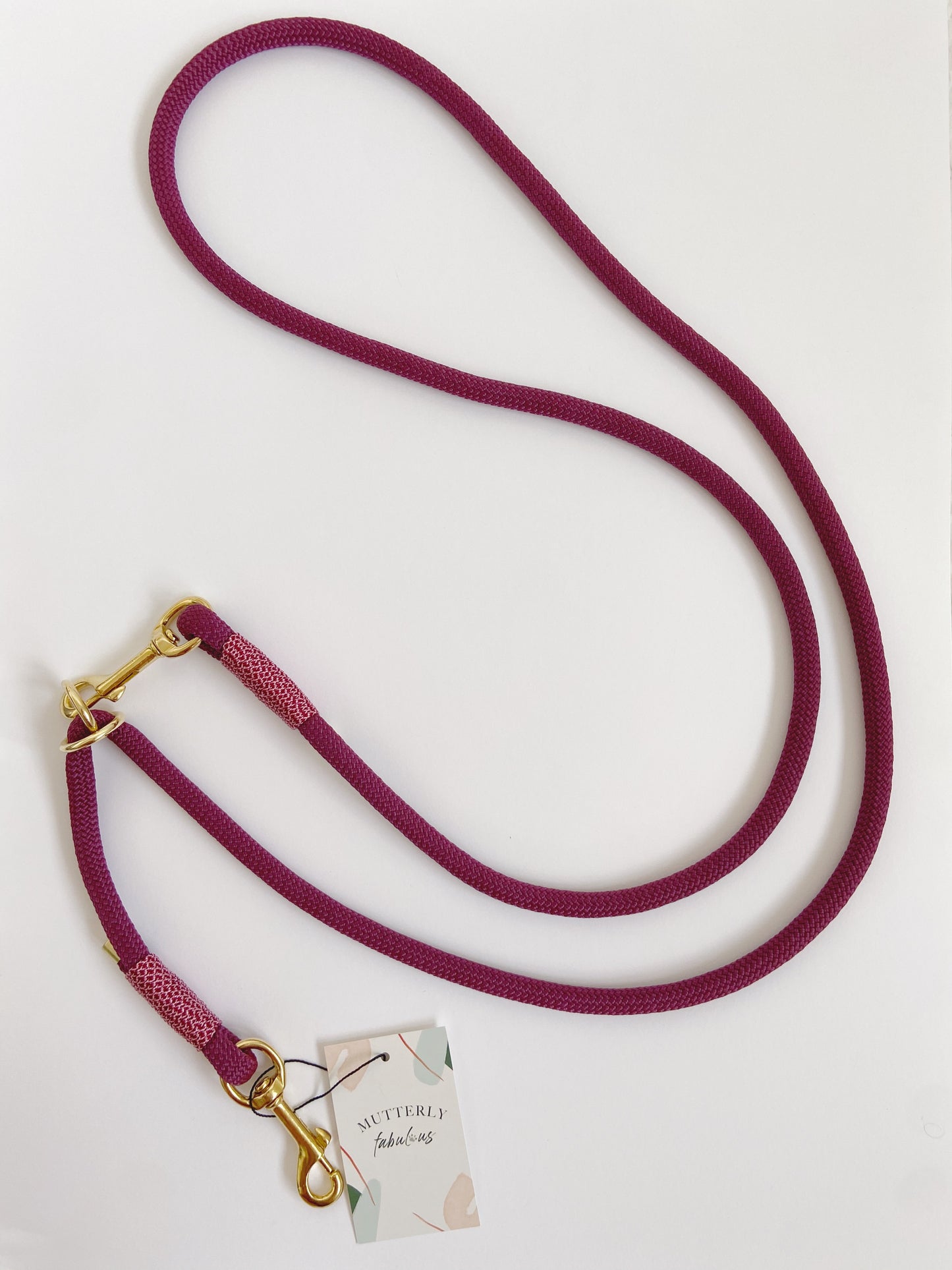 Rope Lead | Burgundy
