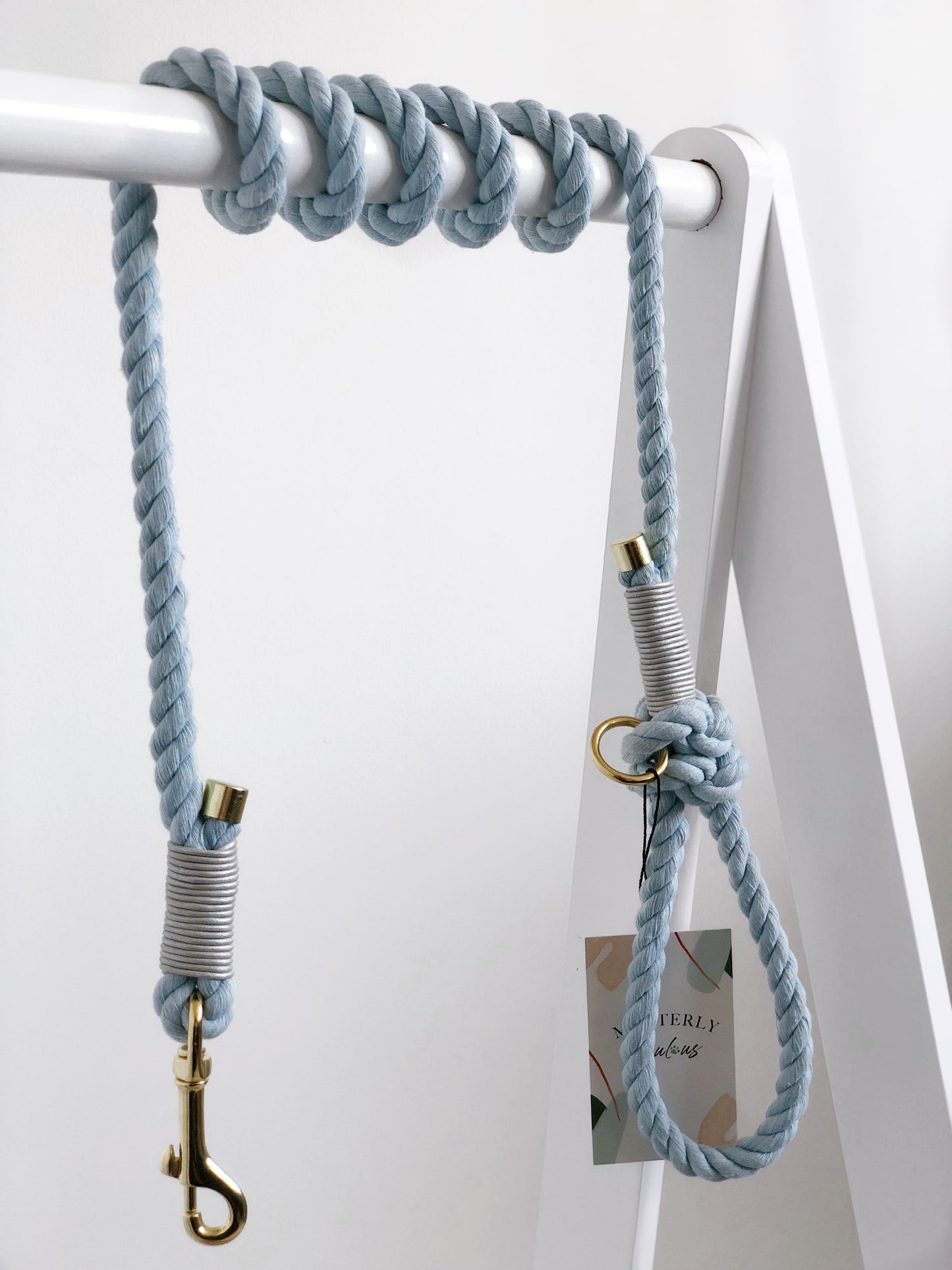 Cotton Rope Lead | Powder Blue