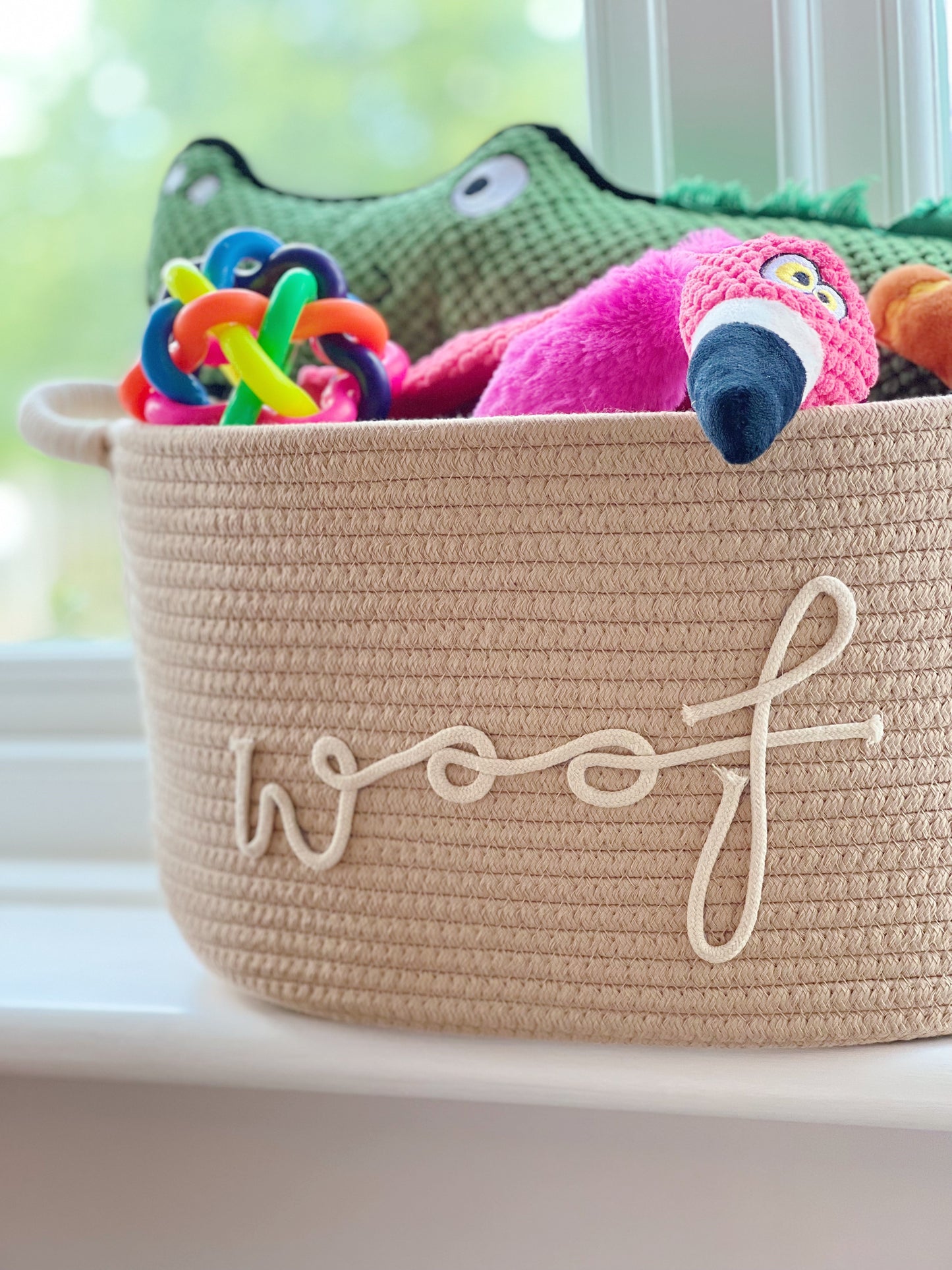 Dog Toy Basket | Natural