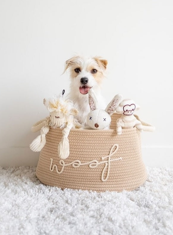 Dog Toy Basket | Natural